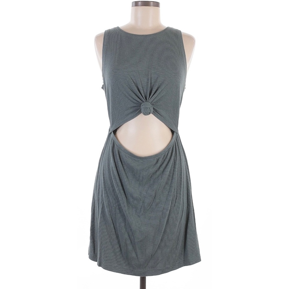 Aerie key hole front tie mini dress